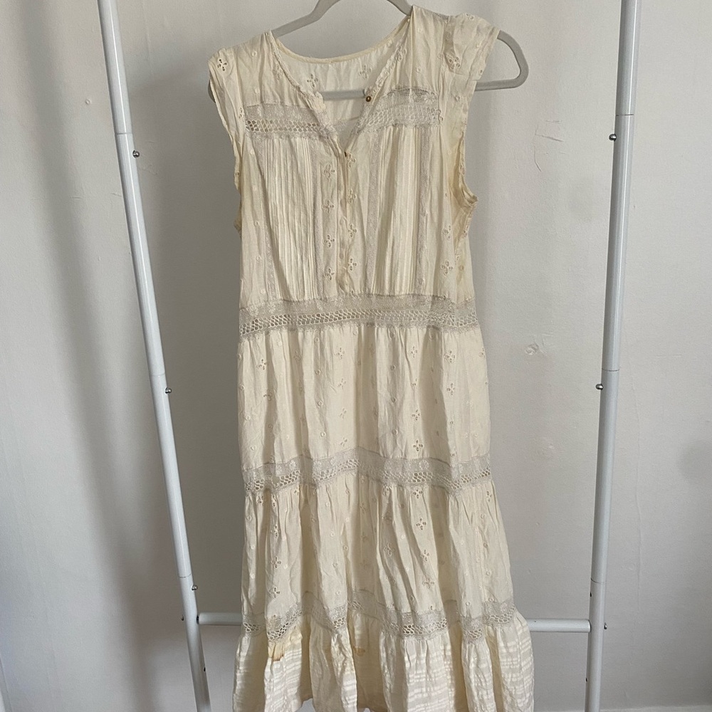 Ulla Johnson Cream Sleeveless Dress